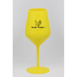 BK VERRE COULEUR JAUNE TROPEZ